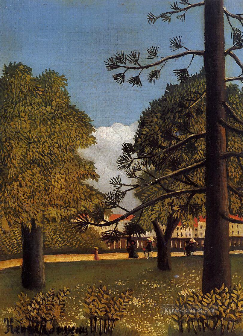 Blick auf parc de montsouris 1895 Henri Rousseau Post Impressionismus Naive Primitivismus Ölgemälde